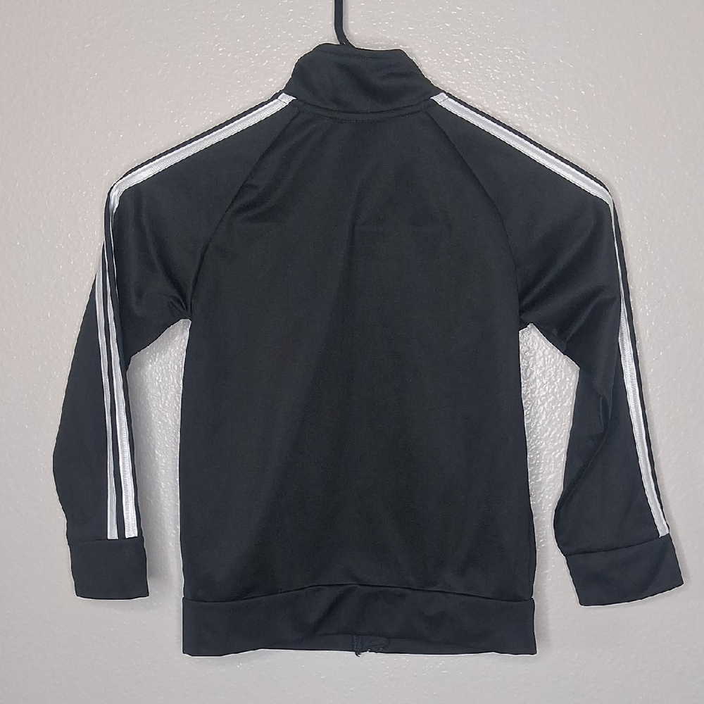 Adidas Black Kids Boys 6 Years Lightweight Jacket Pockets Classic Sporty School - Picture 2 of 13